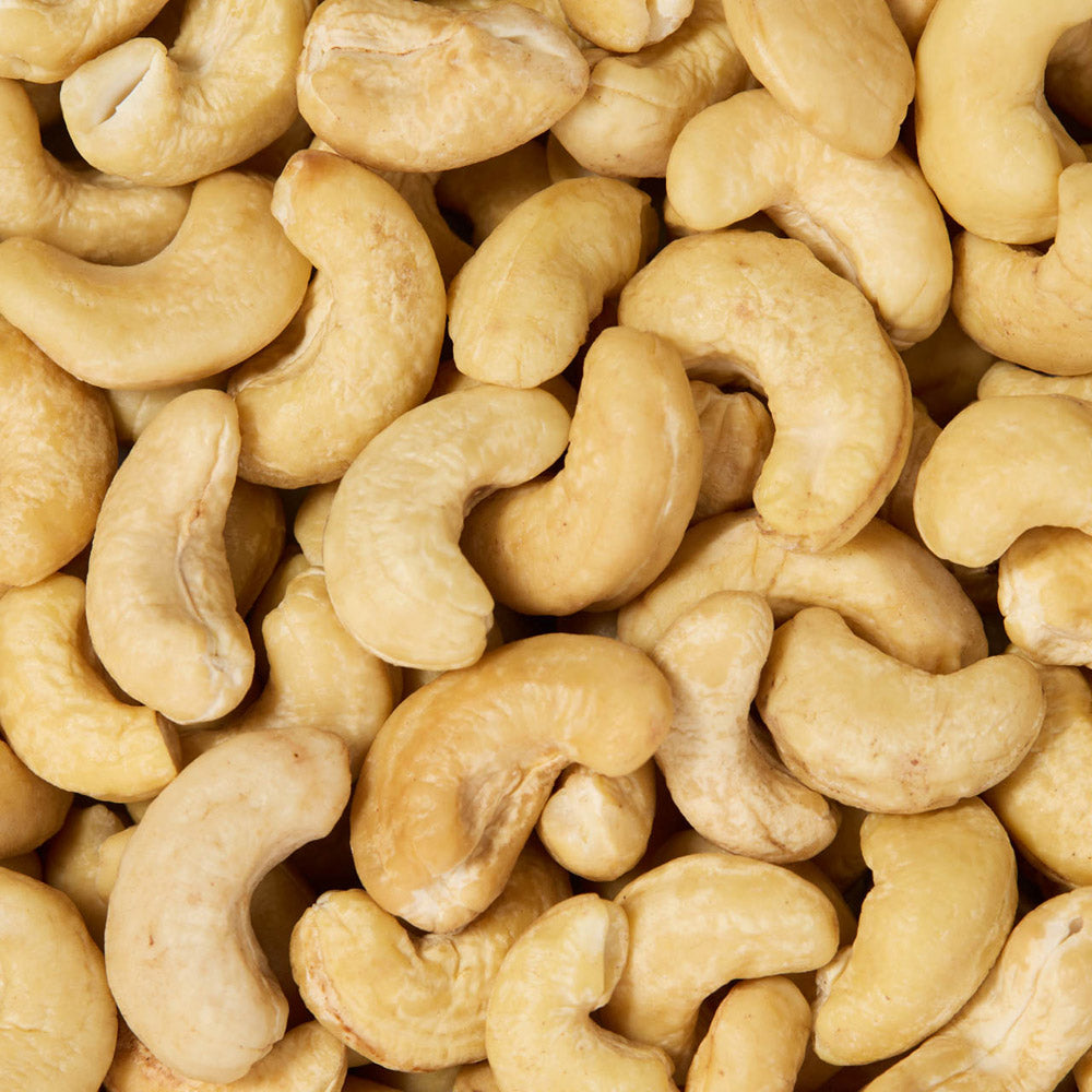 Close-up of cashew nuts healthy snacking UK