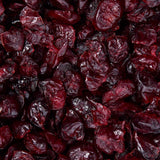Close-up of dried cranberries healthy snacking UK