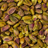 Close-up of pistachios with a focus on texture and color  healthy snacking UK