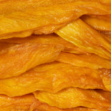 Close up of soft mango slices healthy snacking UK